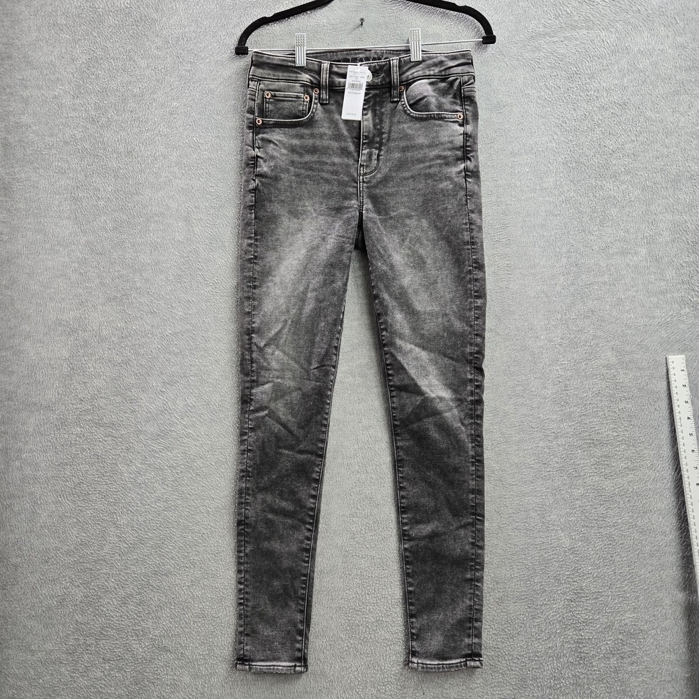 American Eagle Women Jeans 6‎ Black High Rise Jegging Indie Sleaze 27" NWT